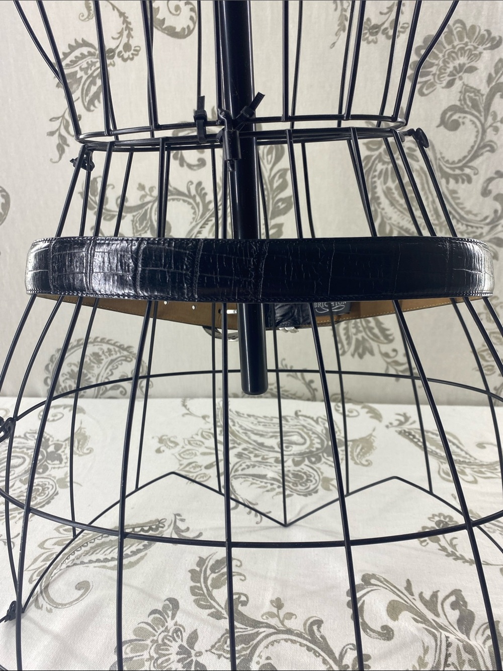 Vintage Brighton belt leather western Black Silver Size ML 32 - Picture 4 of 13